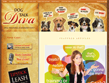 Tablet Screenshot of dogtalkdiva.com